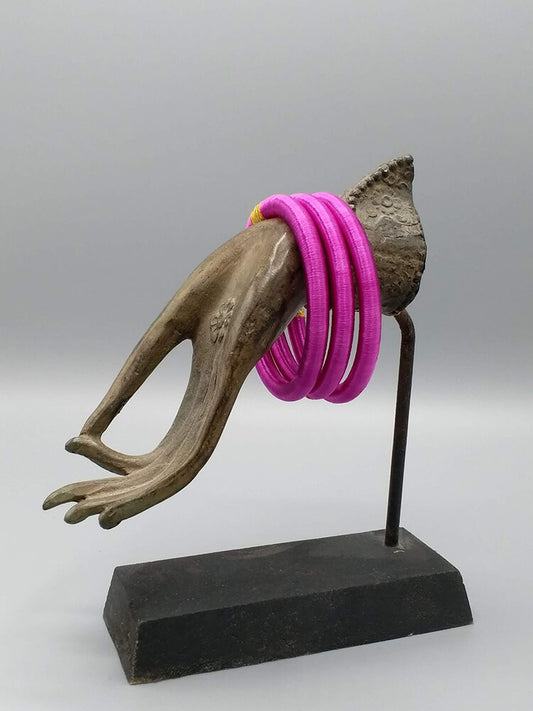 Set of 3 Silk Sari Bracelets