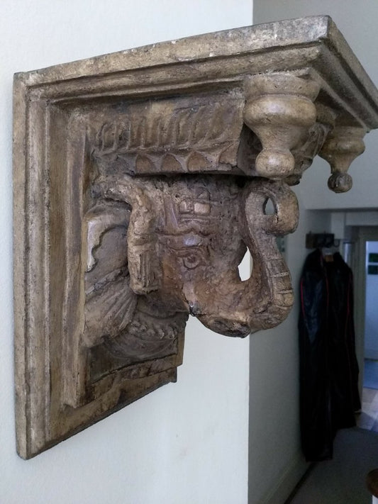 Hand crafted Elephant shelf