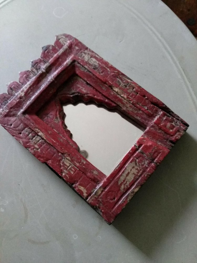 Shrine mirrors – hand carved wood
