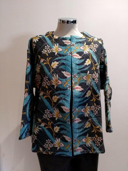 Kantha stitch jacket