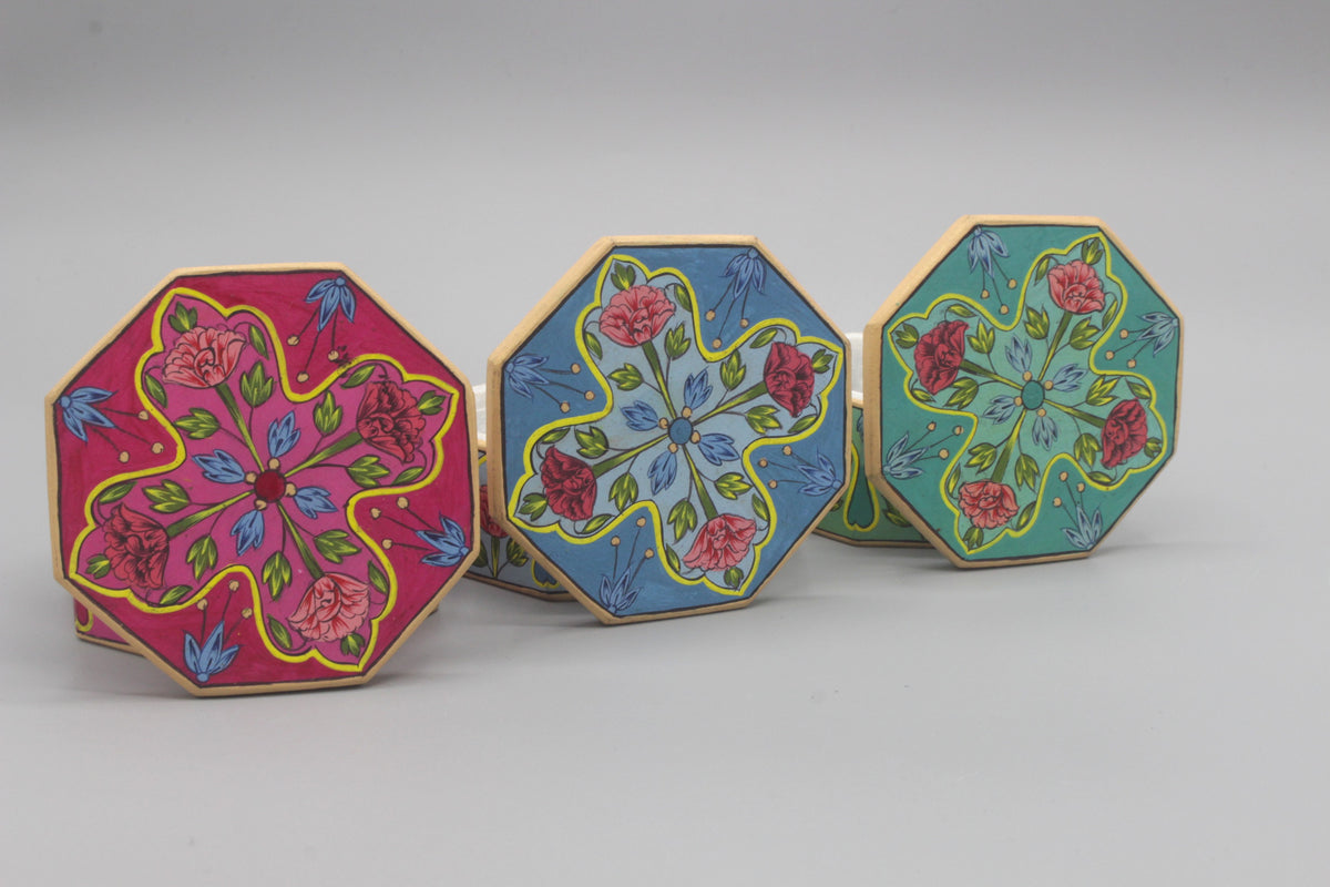 Hand painted marble box