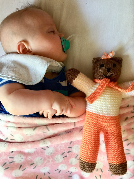 Towards Nirvana Hand Knitted Teddy Bear