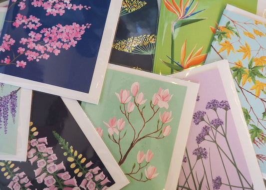 Stengun botanical greetings cards