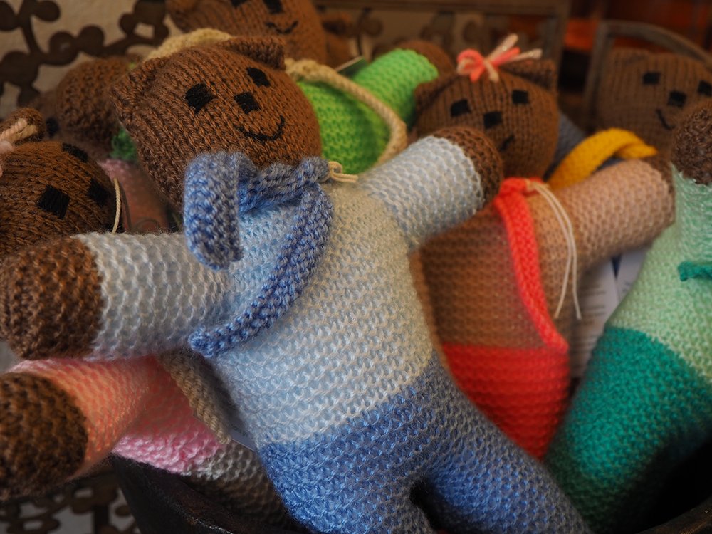 Towards Nirvana Hand Knitted Teddy Bear