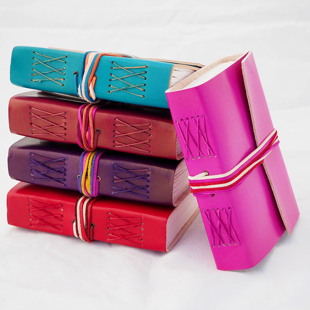 3 string leather journal