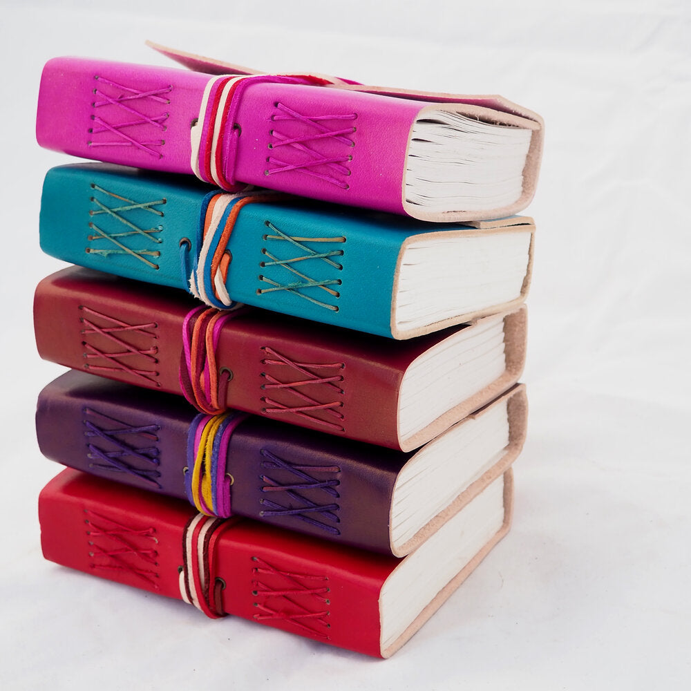 3 string leather journal