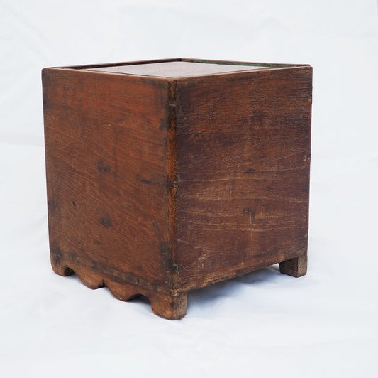 Mango wood two tier spice box