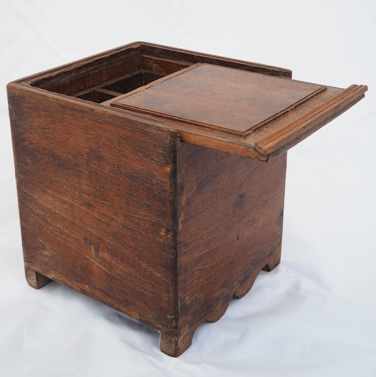 Mango wood two tier spice box