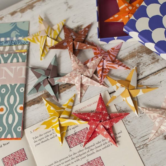Cambridge Imprint Origami Star Garland