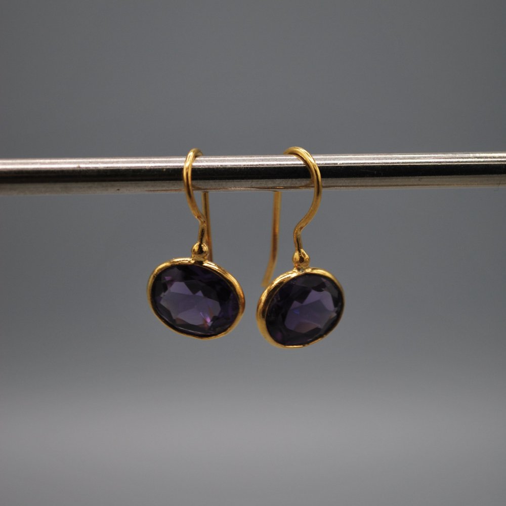 Mini oval drop earrings - alix