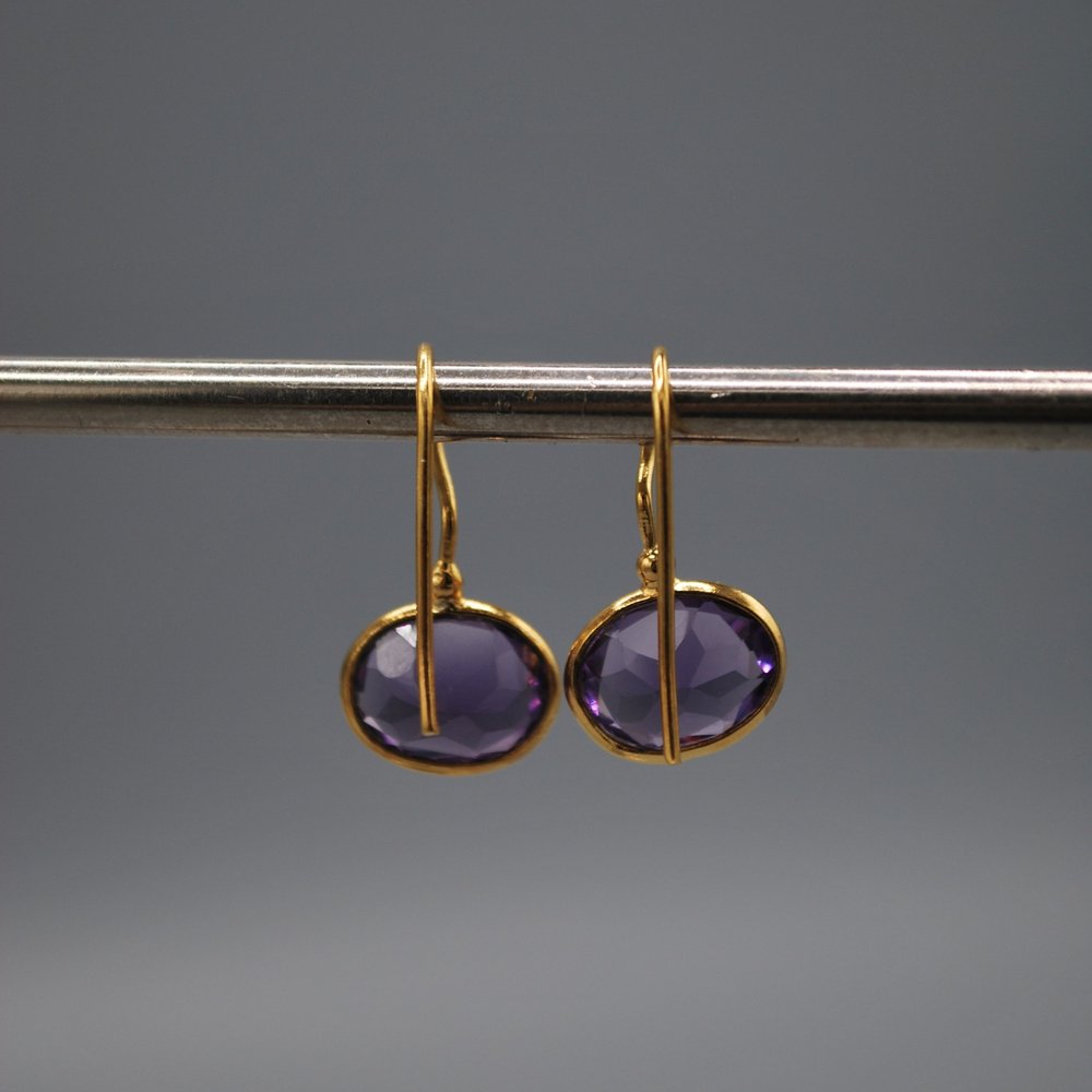 Mini oval drop earrings - alix