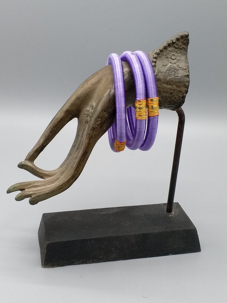 Set of 3 Silk Sari Bracelets