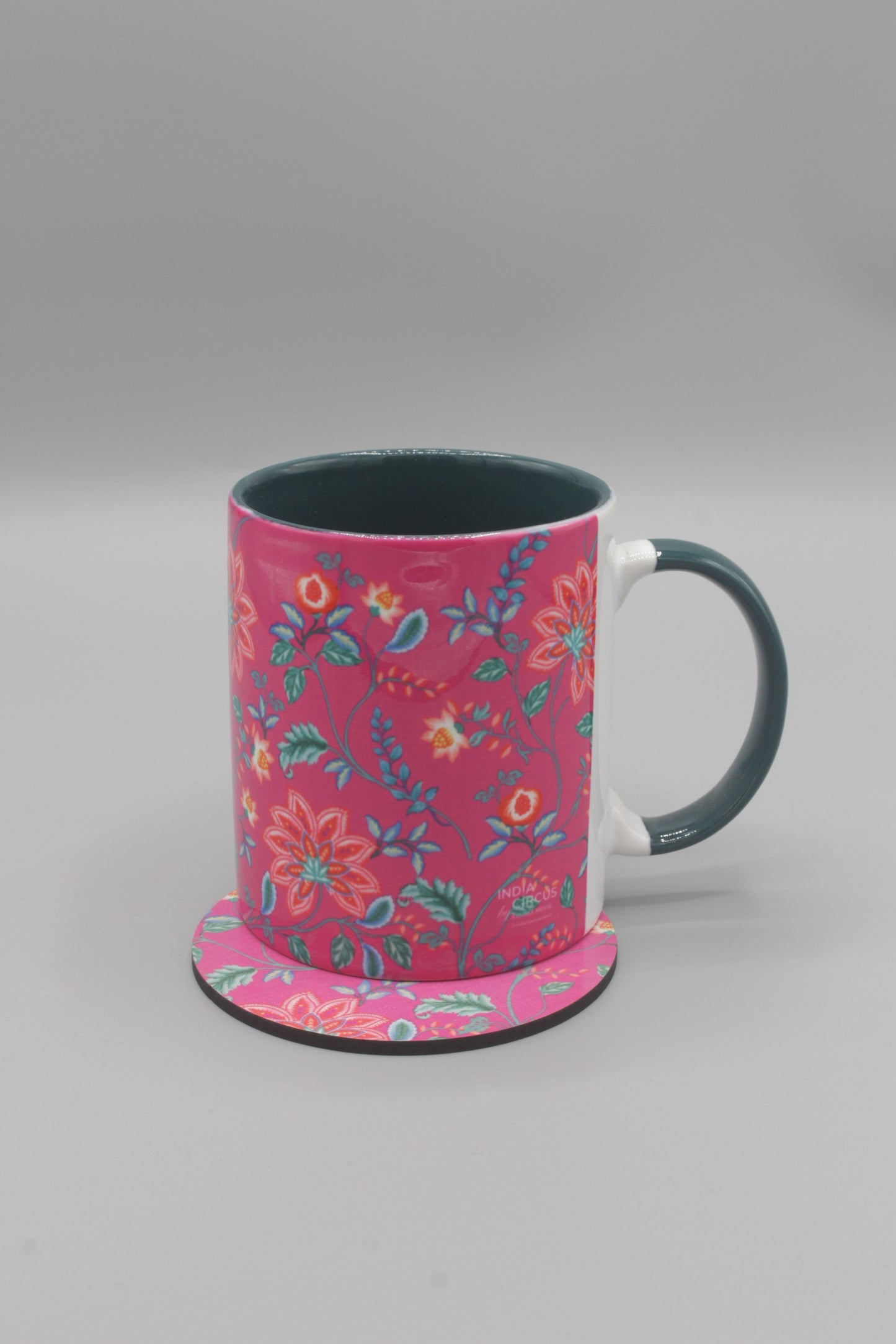 Botanical cup and coaster set