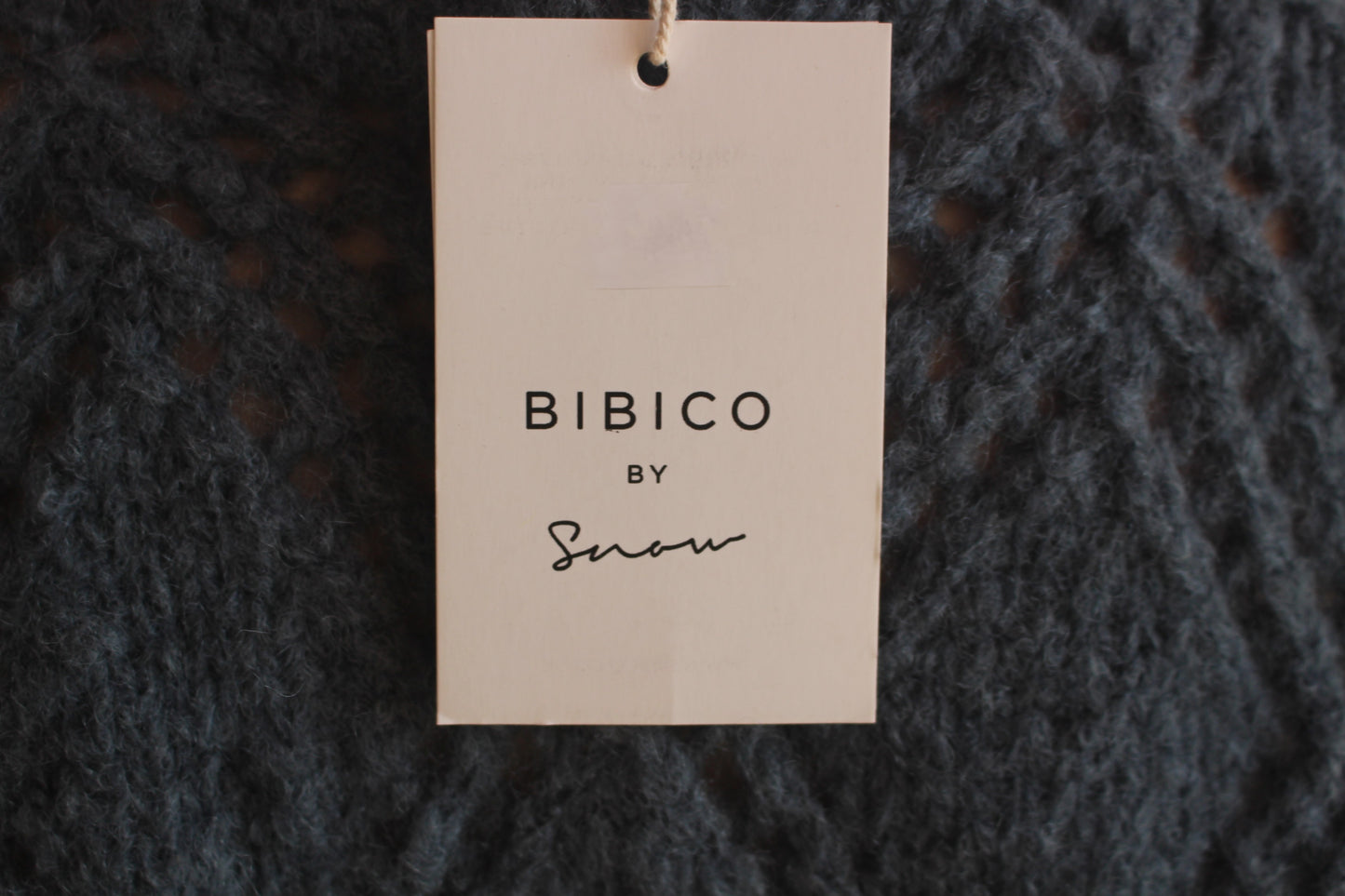 Pure wool soft French blue hand knitted cardigan