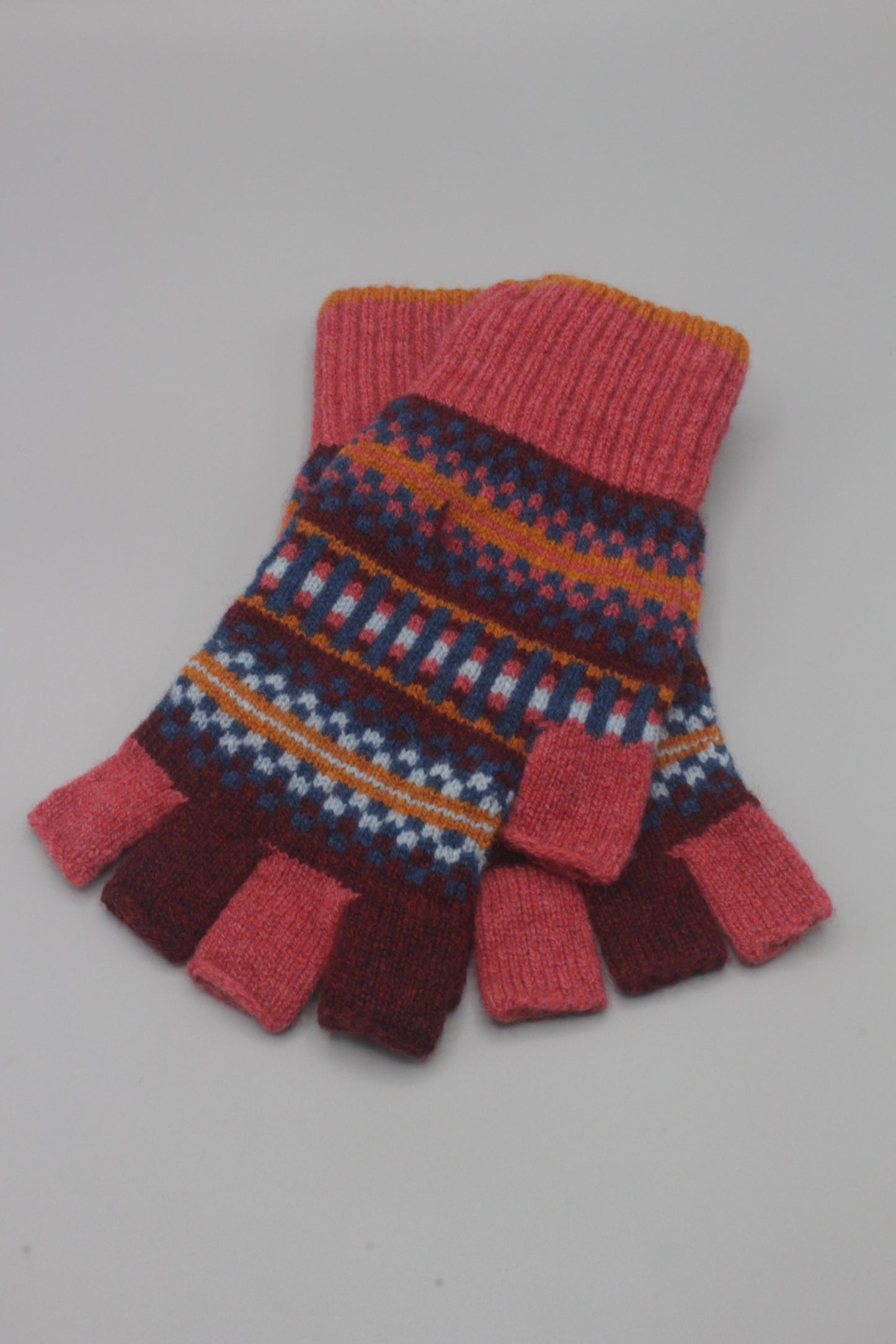 Fingerless gloves - Autumn berry