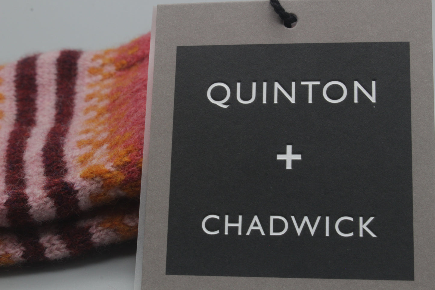 Patterned gloves - Autumn berry