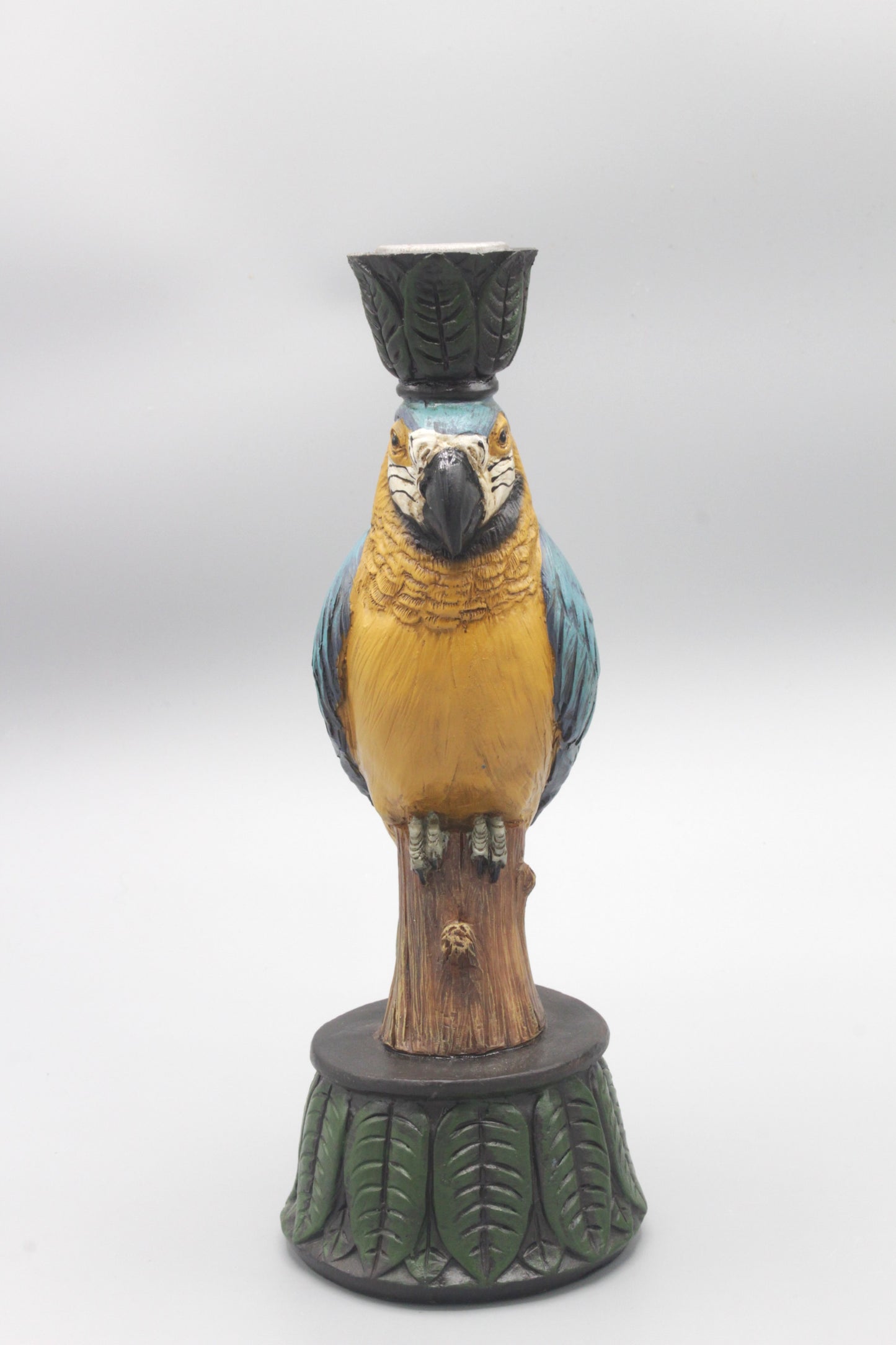 Decorative animal candle stick holders - parrot