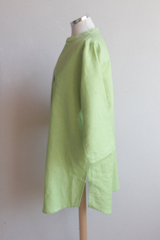French kurta - parrot green