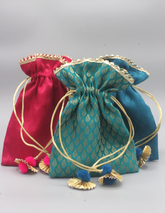 Brocade gift bags
