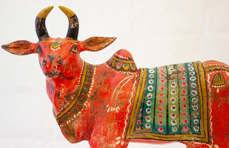 Hand painted cow