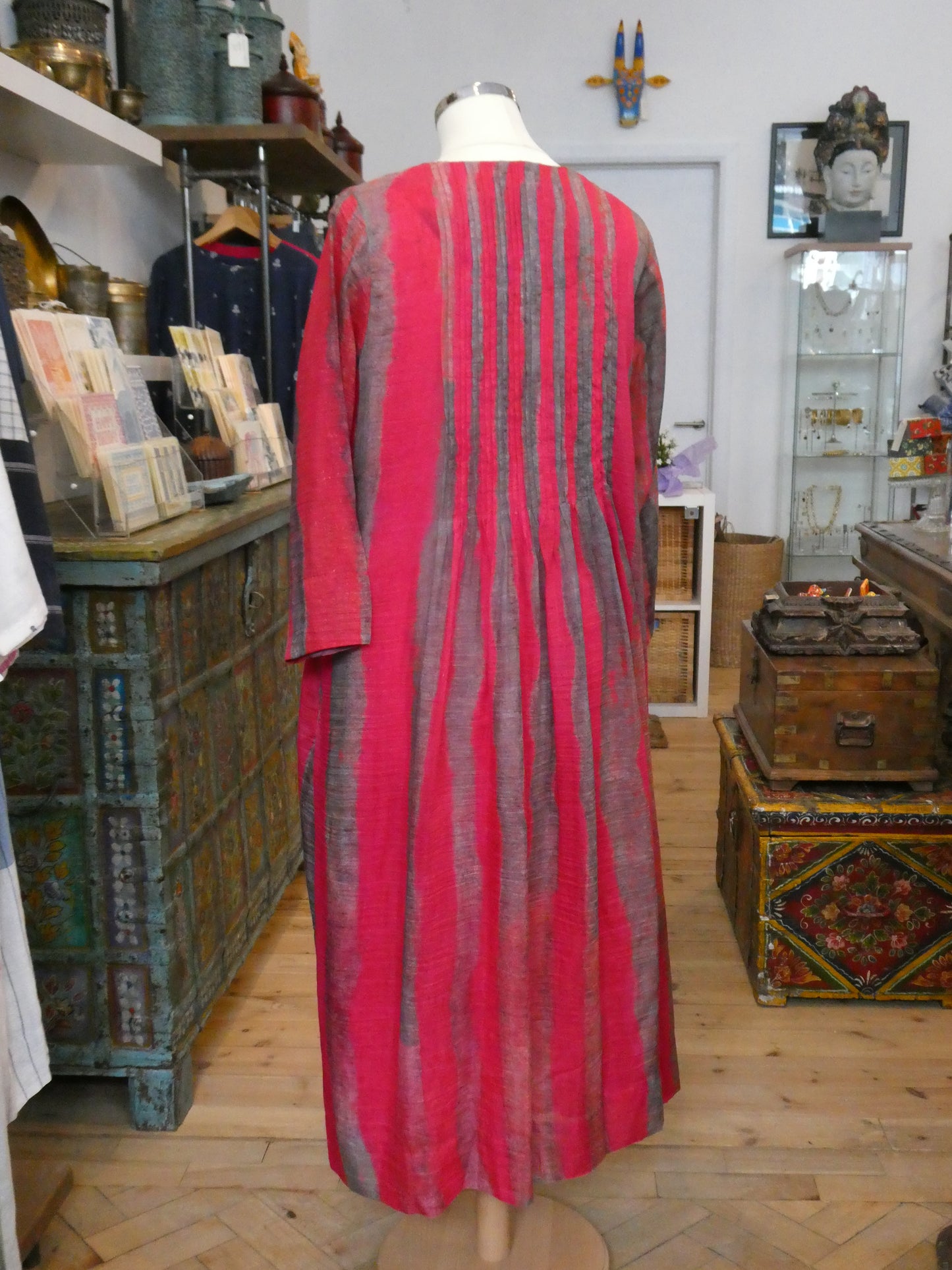 Pintuck shibori dye dress - Neeru Kumar