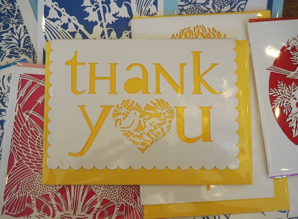 Paper cut greetings cards