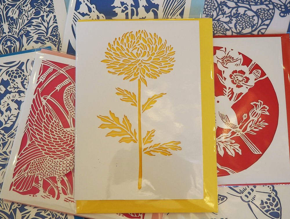 Paper cut greetings cards
