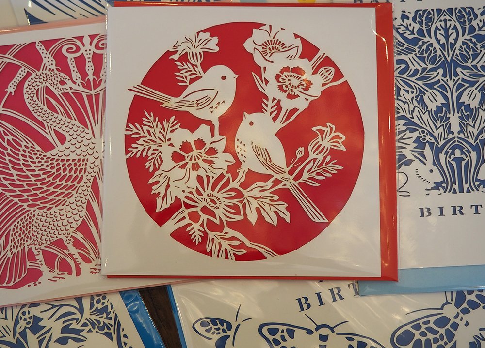 Paper cut greetings cards