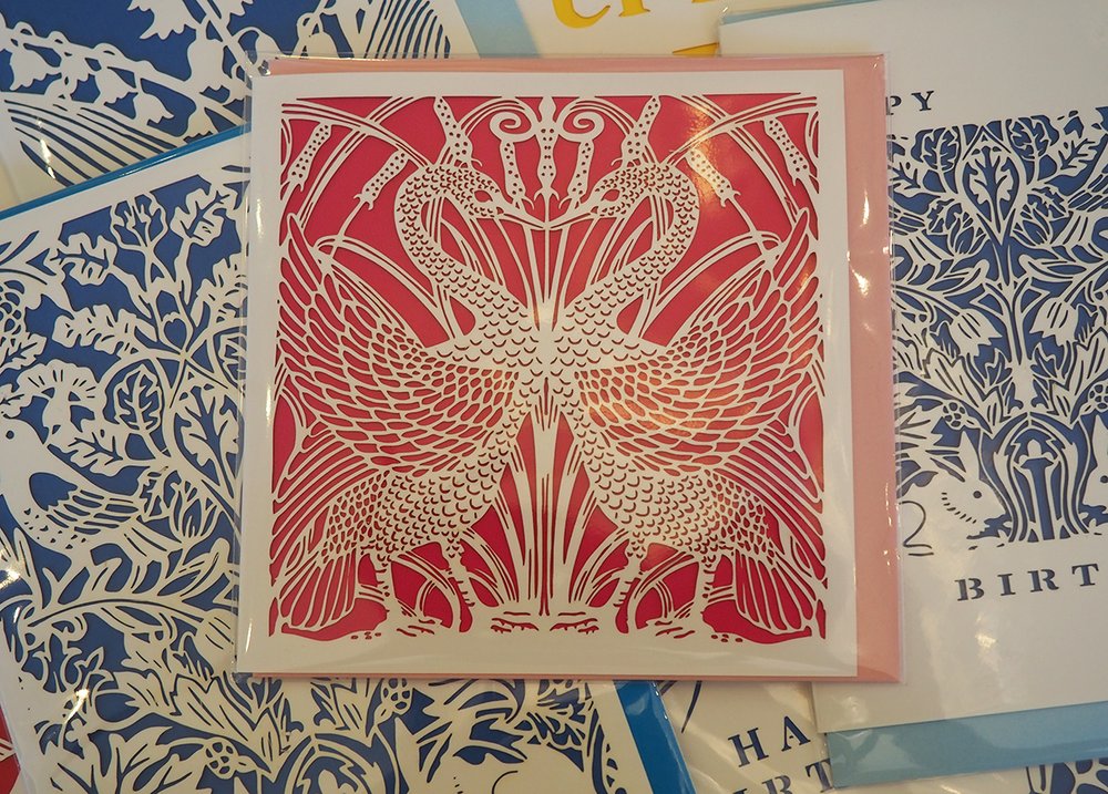 Paper cut greetings cards