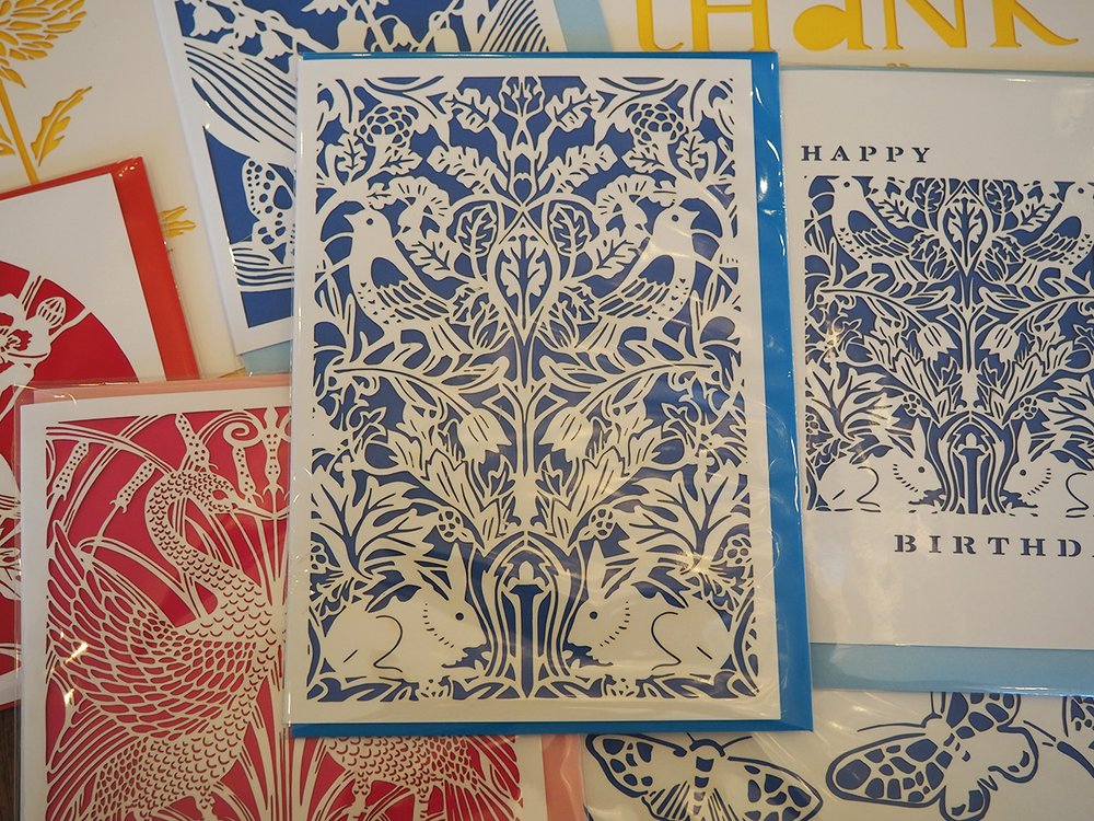 Paper cut greetings cards