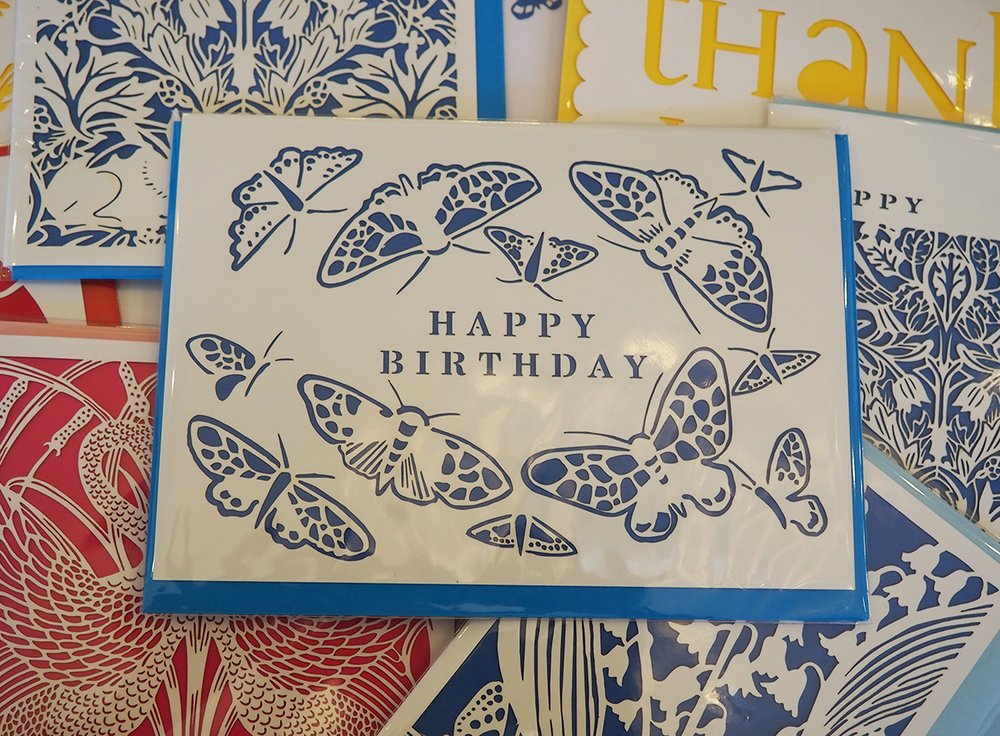 Paper cut greetings cards