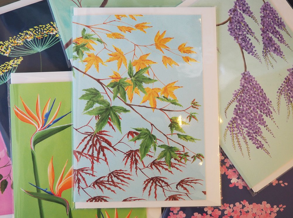 Stengun botanical greetings cards