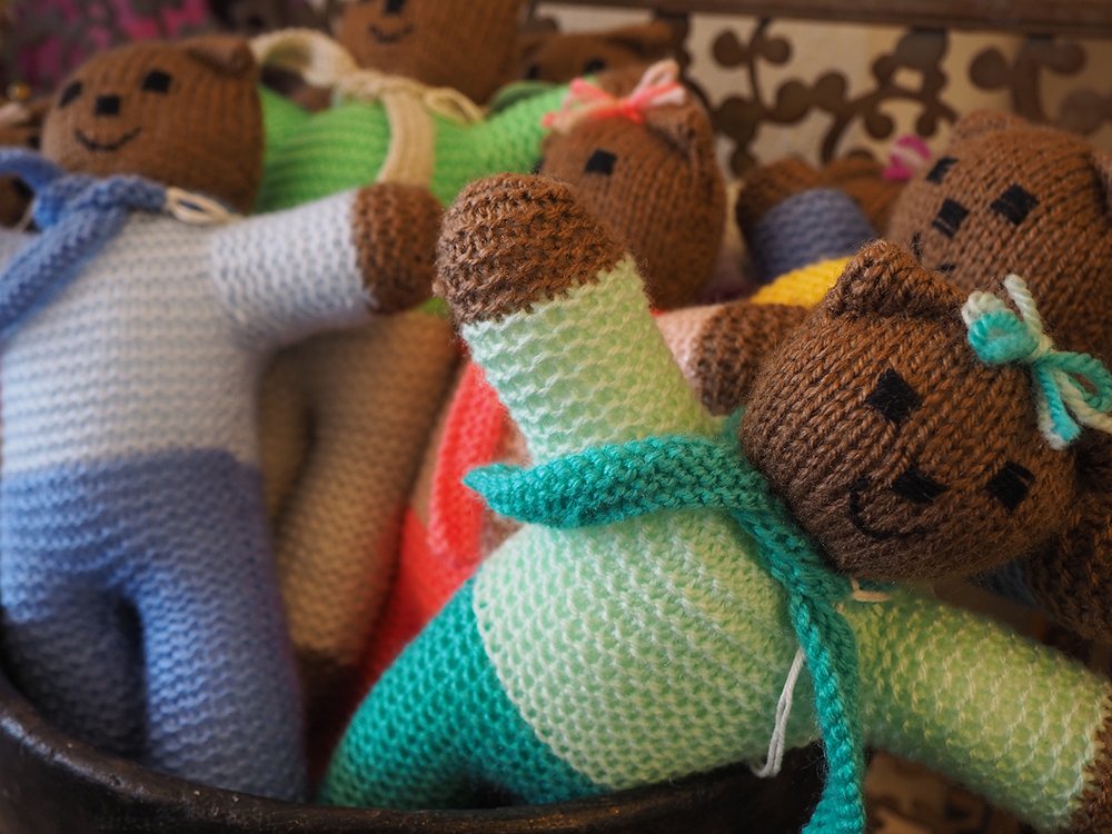 Towards Nirvana Hand Knitted Teddy Bear