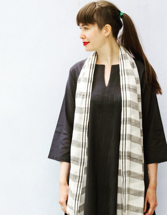 Cotton pintuck tunic