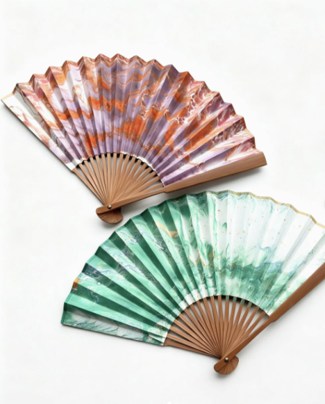 Handmade bamboo folding fans
