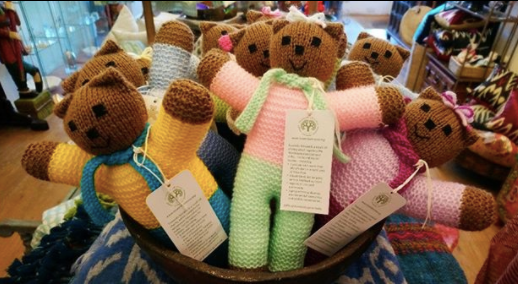 Towards Nirvana Hand Knitted Teddy Bear